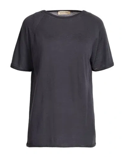 Gentryportofino Woman Sweater Charcoal Size 6 Cashmere, Silk In Black