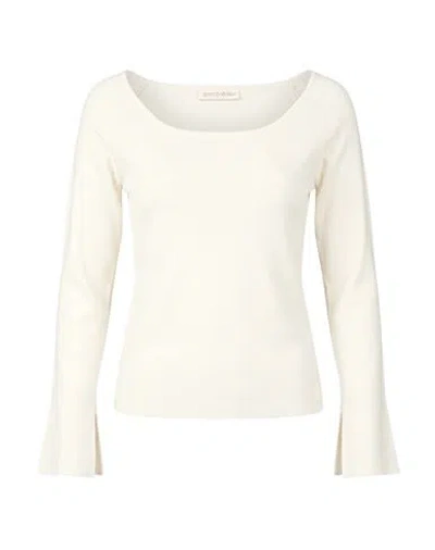 Gentryportofino Woman Sweater Cream Size 10 Silk