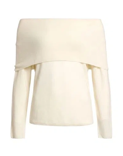 Gentryportofino Woman Sweater Cream Size 6 Cashmere In White