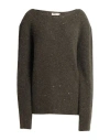 Gentryportofino Woman Sweater Dark Green Size 12 Alpaca Wool, Mohair Wool, Viscose, Polyamide, Polye