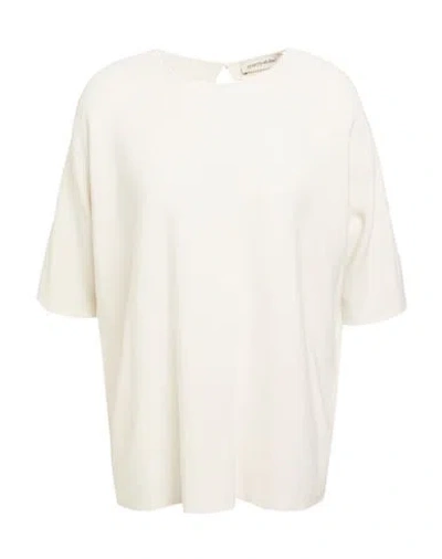 Gentryportofino Woman Sweater Ivory Size 4 Cotton, Cashmere In White