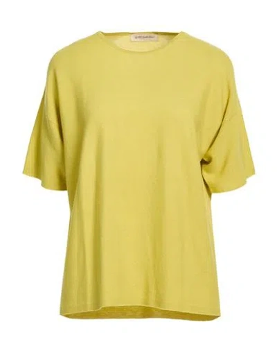Gentryportofino Woman Sweater Lime Green Size 4 Cotton, Cashmere