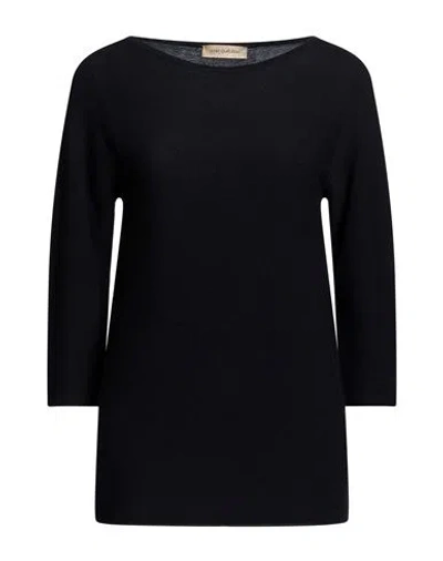 Gentryportofino Woman Sweater Midnight Blue Size 10 Cotton, Cashmere