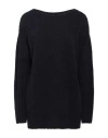 Gentryportofino Woman Sweater Midnight Blue Size 10 Virgin Wool, Polyamide