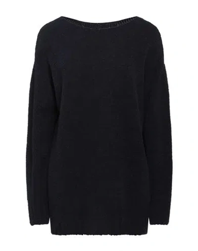 Gentryportofino Woman Sweater Midnight Blue Size 10 Virgin Wool, Polyamide