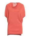 Gentryportofino Woman Sweater Orange Size 10 Virgin Wool, Silk In Pink