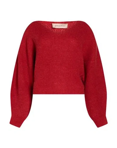 Gentryportofino Woman Sweater Red Size 8 Alpaca Wool, Silk