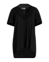 Gentryportofino Woman T-shirt Black Size 8 Cotton