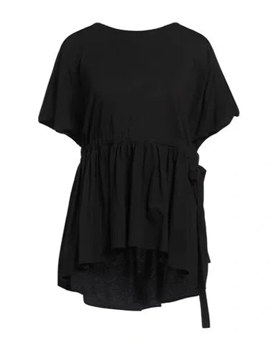 Gentryportofino Woman Top Black Size 10 Cotton