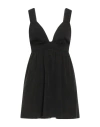 Gentryportofino Woman Top Black Size 8 Viscose, Polyester In Black