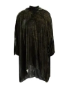 Gentryportofino Woman Top Military Green Size 4 Viscose, Silk In Green