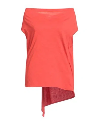 Gentryportofino Woman Top Rust Size 8 Cotton In Red
