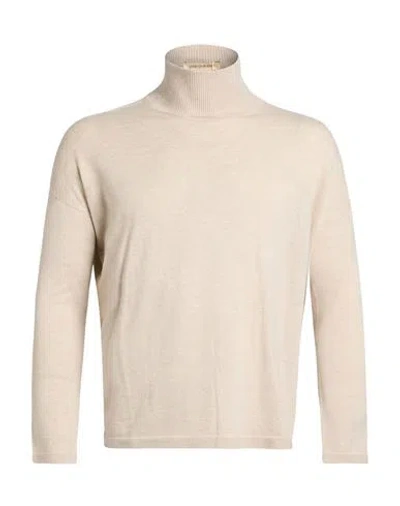Gentryportofino Woman Turtleneck Beige Size 4 Virgin Wool, Cashmere In Neutral