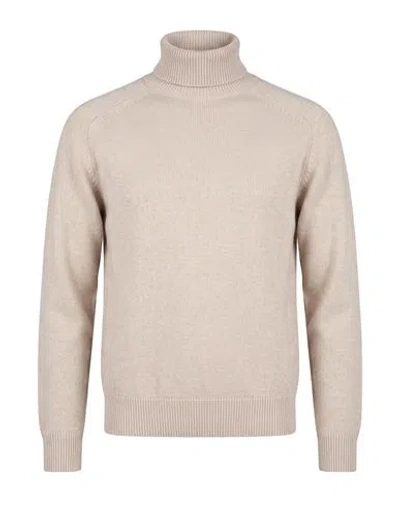 Gentryportofino Woman Turtleneck Beige Size 6 Cashmere In Neutral