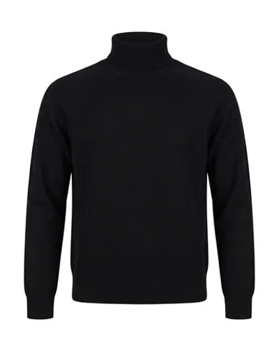 Gentryportofino Woman Turtleneck Black Size 6 Virgin Wool, Cashmere
