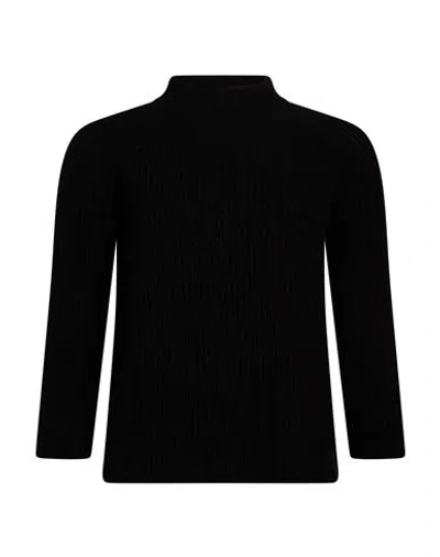 Gentryportofino Woman Turtleneck Black Size 6 Virgin Wool, Cashmere