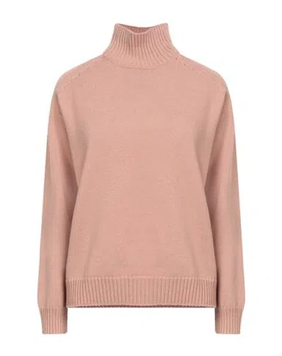 Gentryportofino Woman Turtleneck Blush Size 10 Cashmere In Pink