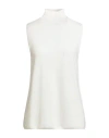 Gentryportofino Woman Turtleneck Ivory Size 12 Cashmere In White