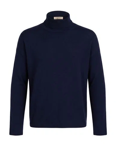 Gentryportofino Woman Turtleneck Midnight Blue Size 6 Virgin Wool, Cashmere