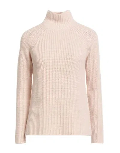 Gentryportofino Woman Turtleneck Sand Size 10 Virgin Wool, Cashmere In Neutral