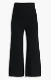 Gentryportofino Women's Wide Leg Pants In Black In Black