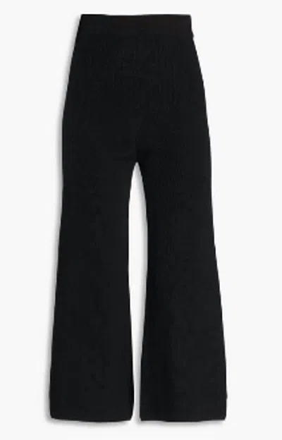 Gentryportofino Women's Wide Leg Pants In Black
