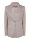 Gentryportofino Woven Jacket In Nude & Neutrals