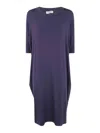 Gentryportofino Woven Midi Dress In Blue