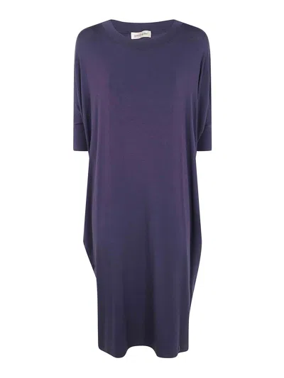Gentryportofino Woven Midi Dress In Blue