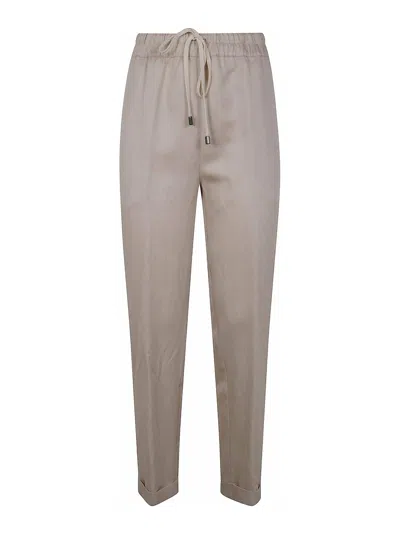 Gentryportofino Woven Pant In Nude & Neutrals