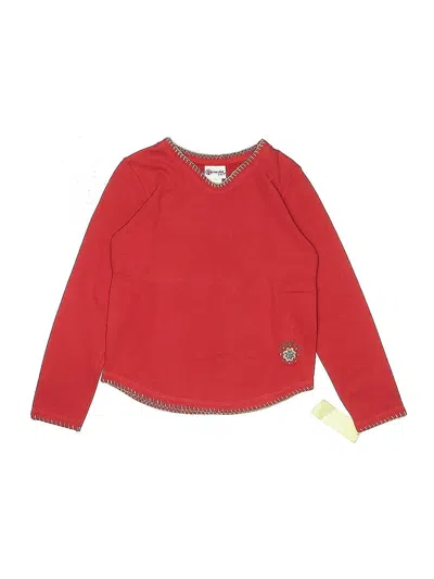 Pre-owned Genuine Girl Kids' Pullover Sweater In Red
