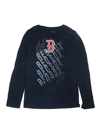 Pre-owned Genuine Merchandise By Team Athletics Kids' Long Sleeve T-shirt In Blue