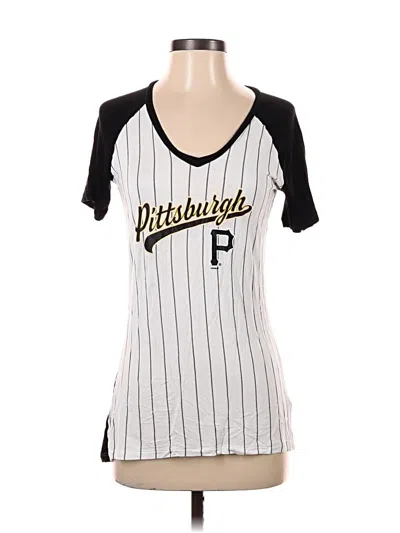 Pre-owned Genuine Merchandise By Team Athletics Short Sleeve T-shirt In White