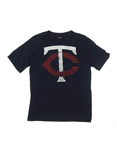 Pre-owned Genuine Merchandise By Team Athletics Kids' Short Sleeve T-shirt In Blue