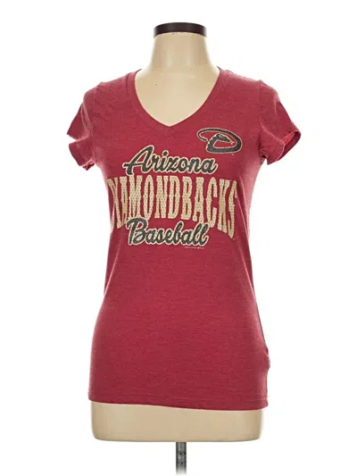 Pre-owned Genuine Merchandise By Team Athletics Short Sleeve T-shirt In Burgundy