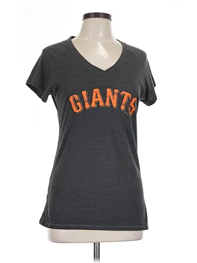 Pre-owned Genuine Merchandise By Team Athletics Short Sleeve T-shirt In Gray