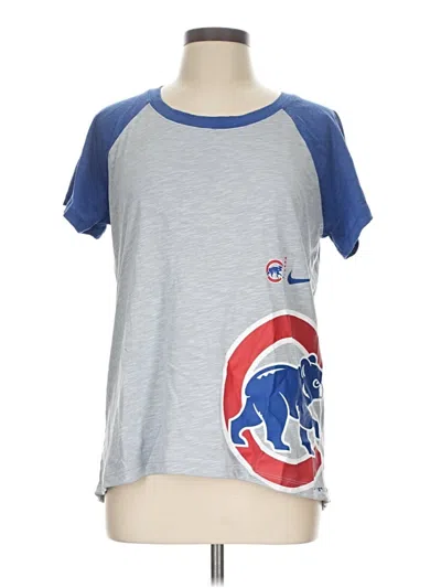 Pre-owned Genuine Merchandise By Team Athletics Short Sleeve T-shirt In Gray