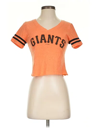 Pre-owned Genuine Merchandise By Team Athletics Short Sleeve T-shirt In Orange