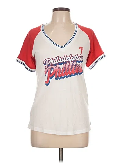 Pre-owned Genuine Merchandise By Team Athletics Short Sleeve T-shirt In White