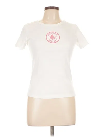 Pre-owned Genuine Merchandise By Team Athletics Short Sleeve T-shirt In White