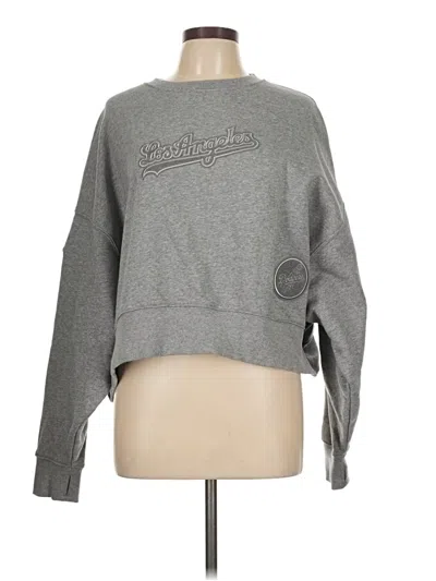 Pre-owned Genuine Merchandise By Team Athletics Sweatshirt In Gray