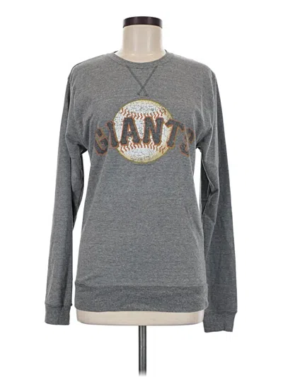 Pre-owned Genuine Merchandise By Team Athletics Sweatshirt In Gray