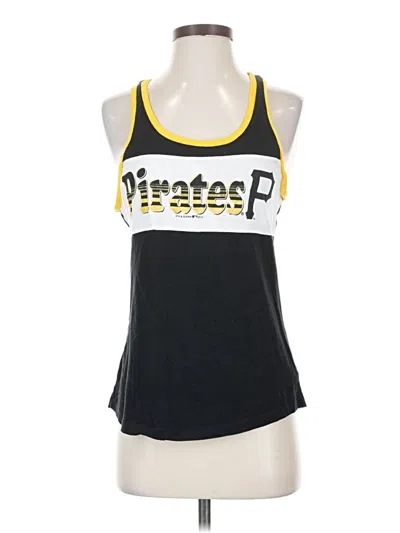Pre-owned Genuine Merchandise By Team Athletics Tank Top Black Halter Neckline Tops