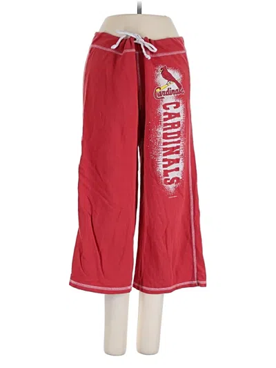 Pre-owned Genuine Merchandise By Team Athletics Track Pants In Red