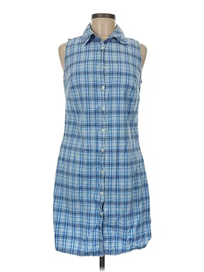 Pre-owned Genuine Sonoma Jean Company Sleeveless Button Down Shirt In Blue