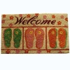 Geo Craft Pvc Flip Flop Rectangular Doormat - 18"x30" In Multi