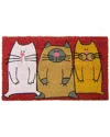 Geocrafts Colorful Cats Pvc Doormat