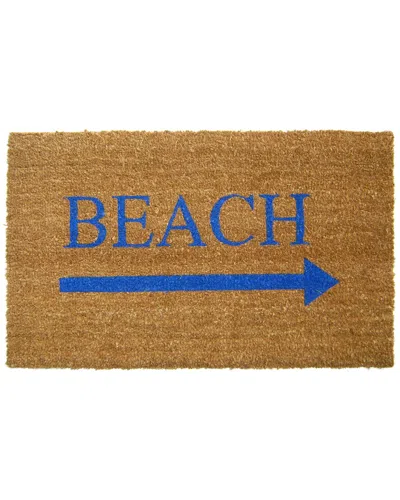 Geocrafts Geo Crafts, Inc Coir Beach Arrow Welcome Mat In Multi
