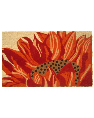Geocrafts Geo Crafts, Inc Coir Blazing Sunflower Welcome Mat In Multi