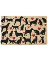 Geocrafts Geo Crafts, Inc Coir Cats & Dogs Welcome Mat